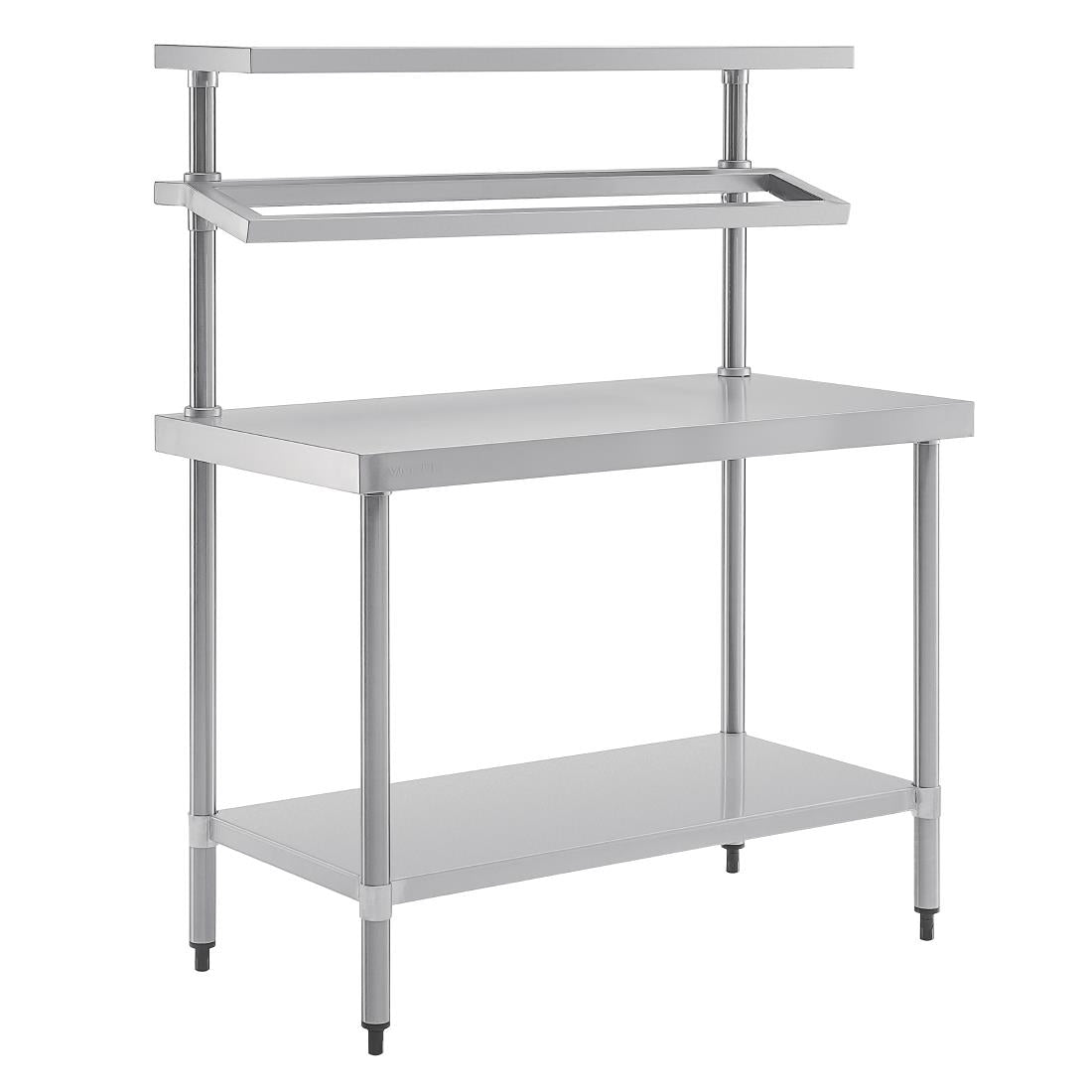 Vogue Stainless Steel Prep Station with Gantry 1200x600mm