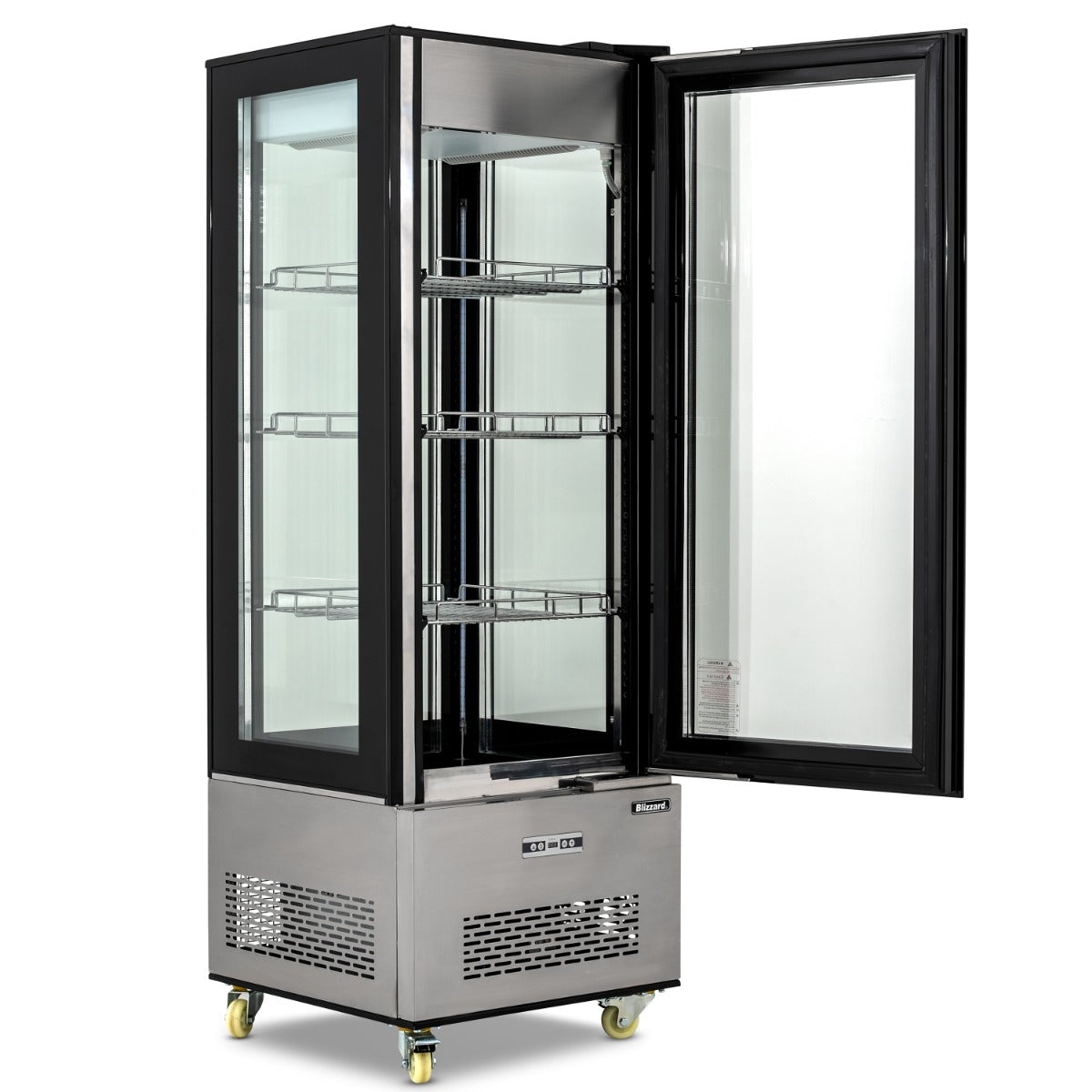 Graded 02035 Tall Square Case Cake Display