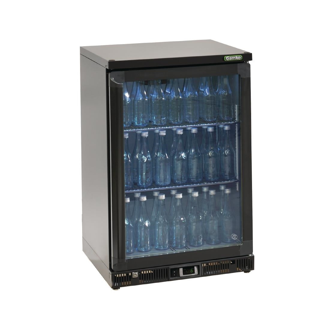 Gamko Bottle Cooler with Single Hinged Door 150Ltr Black