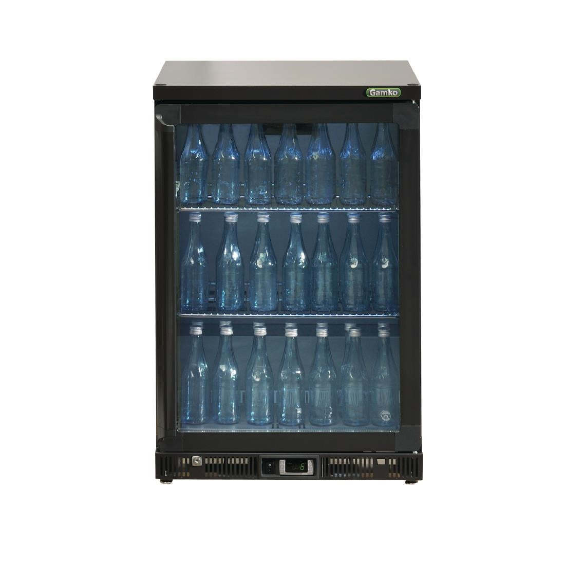 Gamko Bottle Cooler with Single Hinged Door 150Ltr Black
