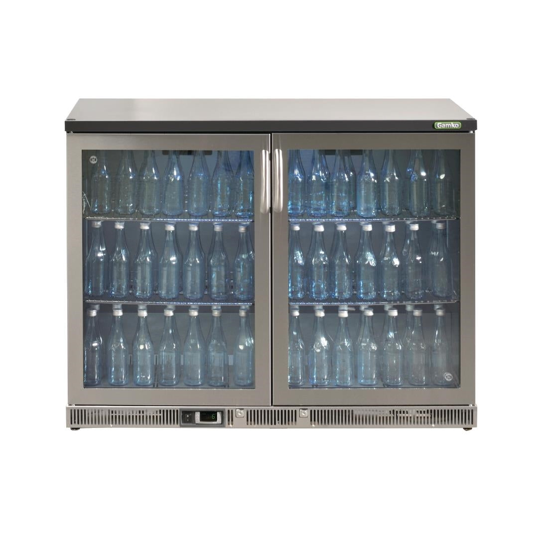 Gamko Bottle Cooler with Double Hinged Door 275 Ltr Stainless Steel