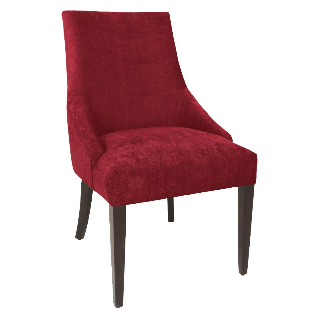 Bolero Finesse Dining Chairs Dark Red (2 Pack)