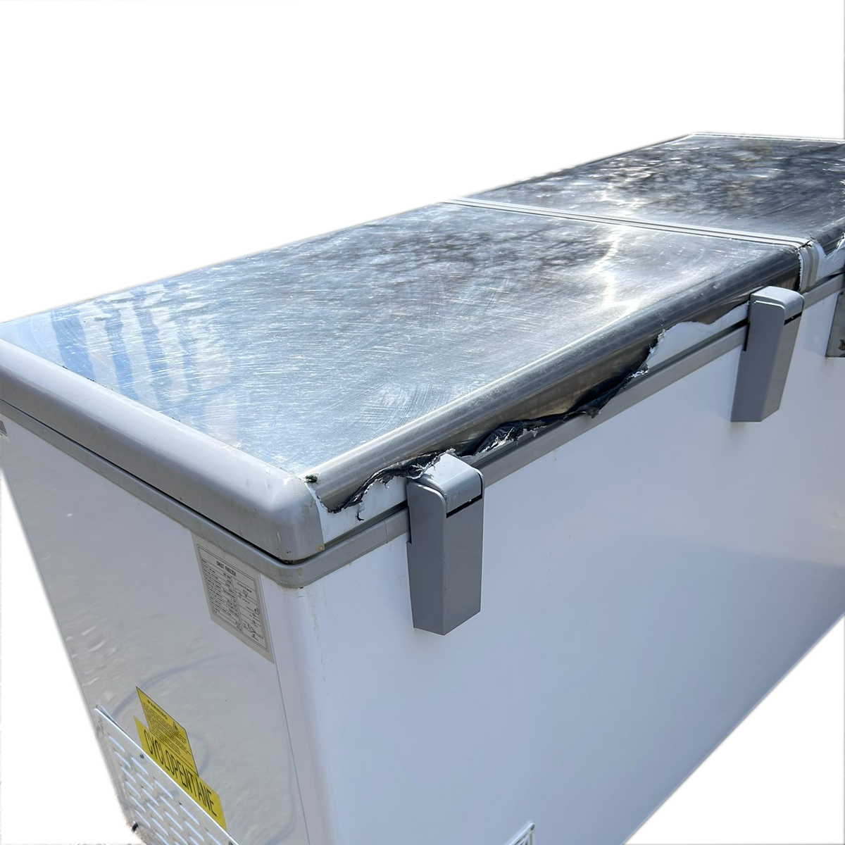 Chest Freezer Double Lid Work Top 171x78x94cm - Refurbished