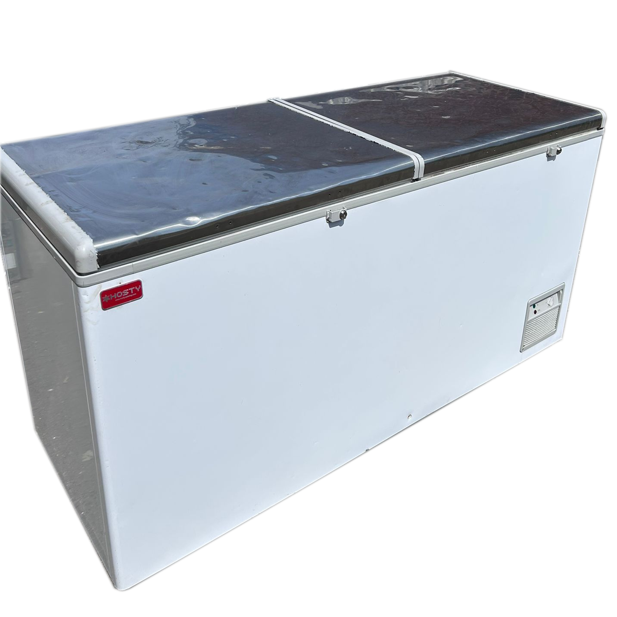 Chest Freezer Double Lid Work Top 171x78x94cm - Refurbished