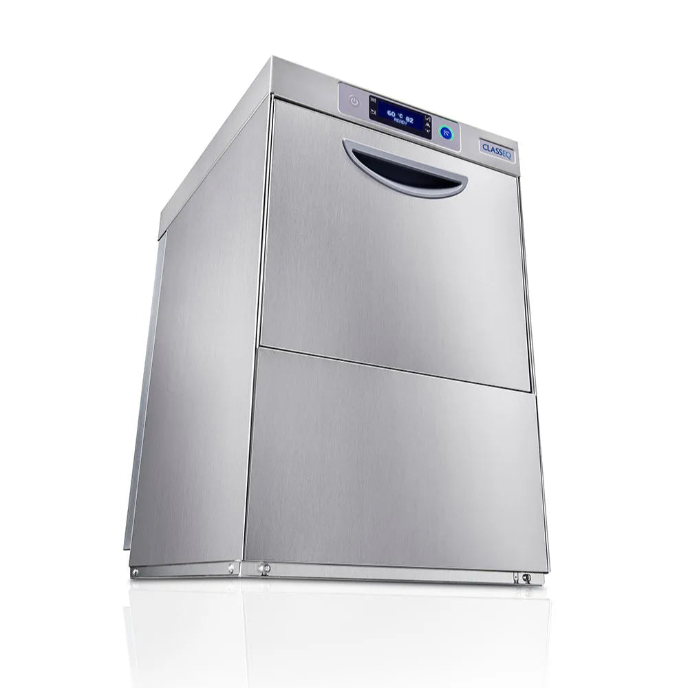 Classeq C400D-13A 400mm 9 Plate Undercounter Dishwasher With Drain Pump - 13 Amp Plug in