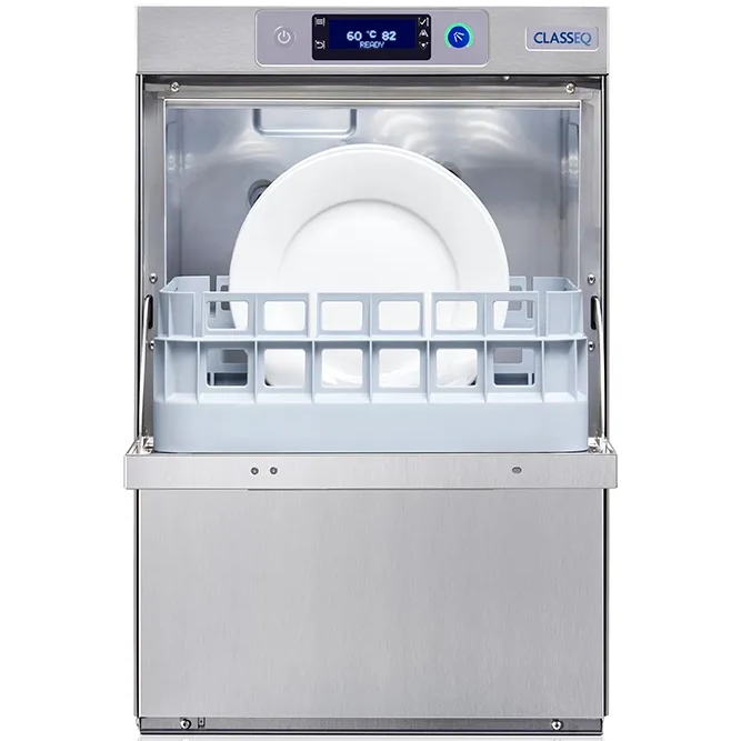 Classeq C400D-13A 400mm 9 Plate Undercounter Dishwasher With Drain Pump - 13 Amp Plug in
