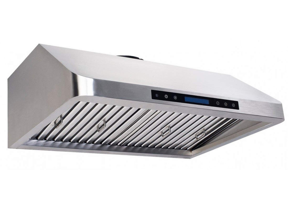 Advanced 900mm Combisteel Deep Extraction Hood with Built-In Motor, High-Performance Filters & Bright LED Lighting - Model 7227.0005