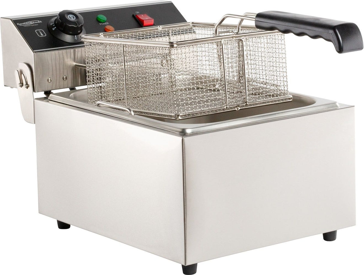 Ultimate 6-Litre Electric Countertop Fryer by Combisteel - Single Tank Magic for Perfectly Fried Delights