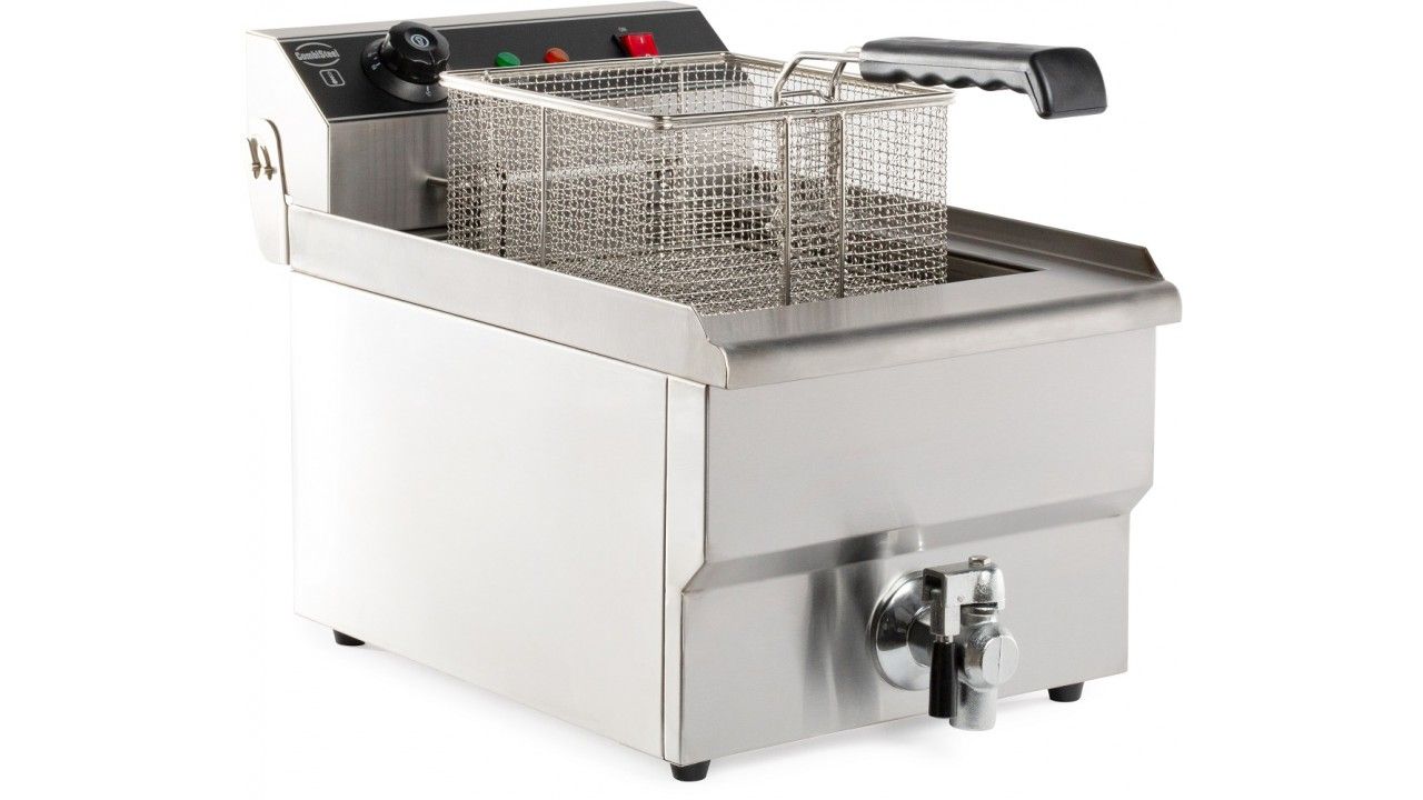 Upgrade Your Cooking Game with the Combisteel 8-Litre Single Tank Electric Countertop Fryer - Model 7455.1000