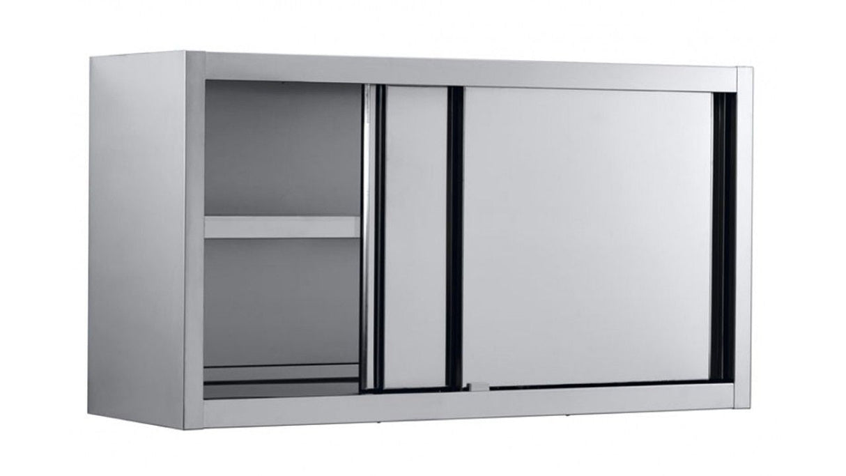 Sleek 1000mm Combisteel Wall Cupboard with Modern Sliding Doors - Model 7452.0054