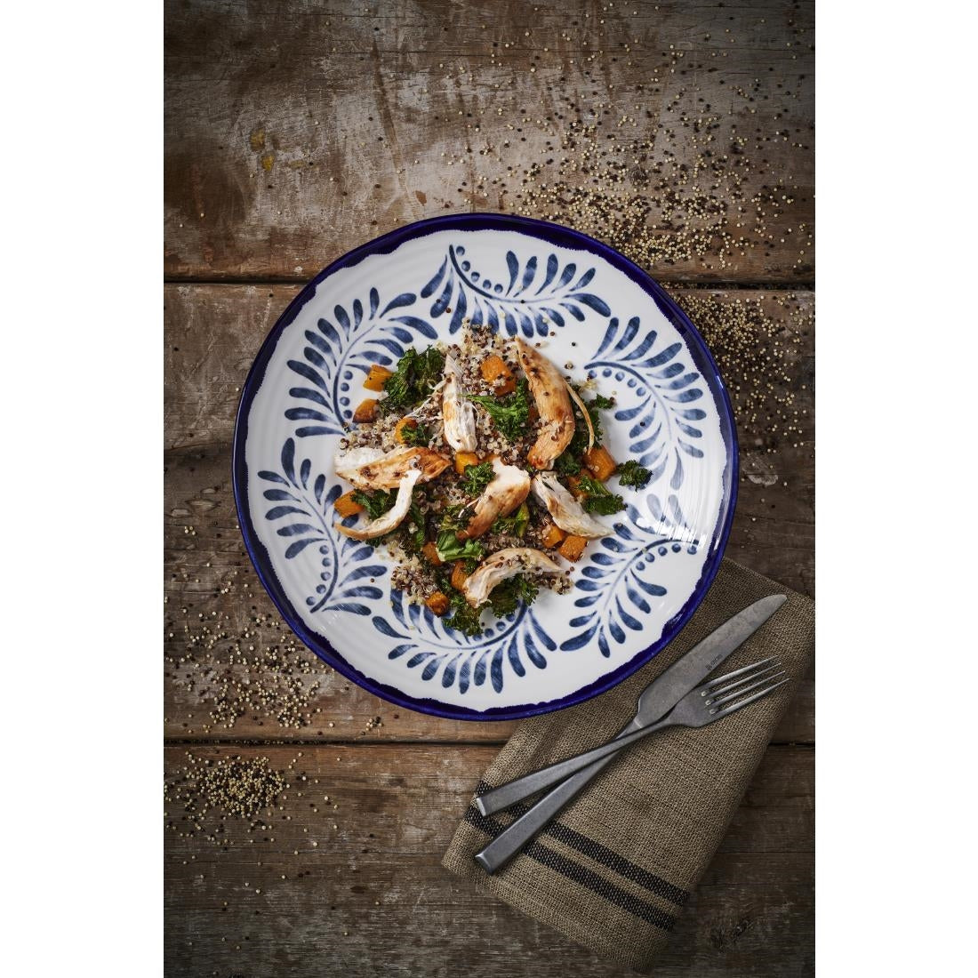 Dudson Harvest Mediterranean Organic Coupe Plates 11.4 inch (12 Pack)