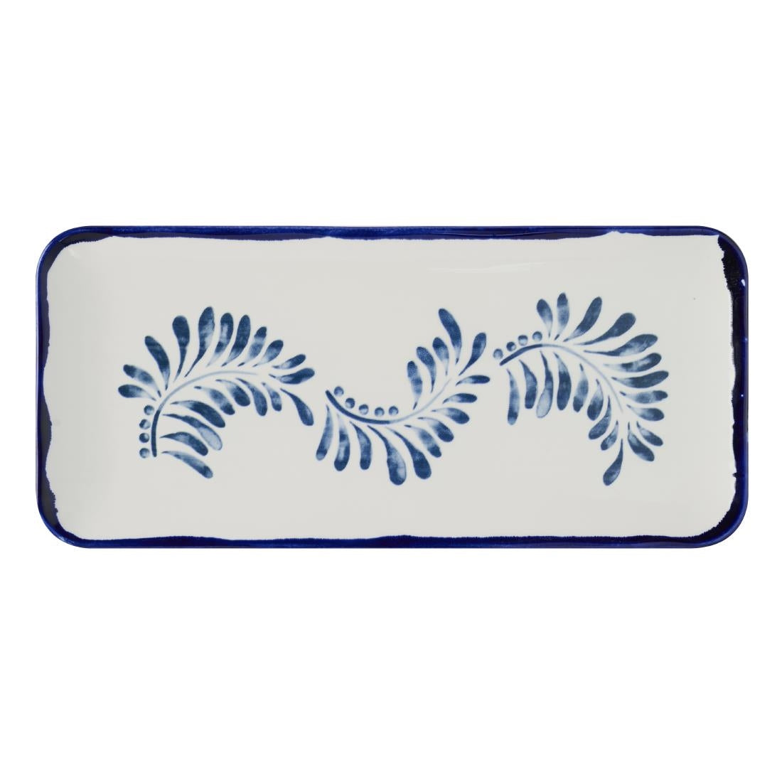 Dudson Harvest Mediterranean Organic Coupe Rectangular Platter 13 3/4X6 1/4 inch (6 Pack)