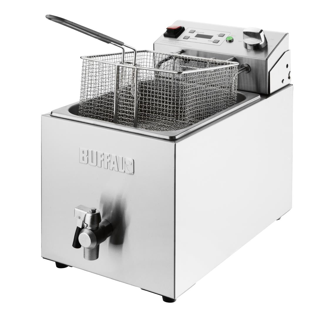 Buffalo Countertop Electric Fryer with Timer 8Ltr