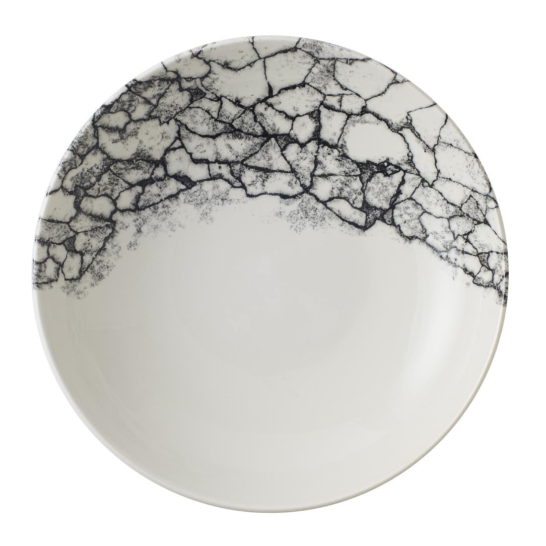 Churchill Kintsugi Accents Evolve Coupe Bowls Quartz Black 248mm (12 Pack)