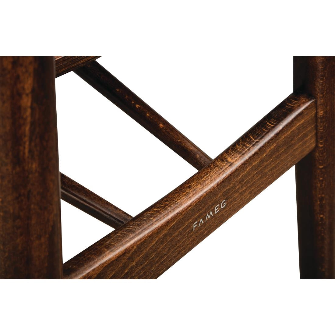 Fameg Cowhorn Side Chair Walnut (2 Pack)