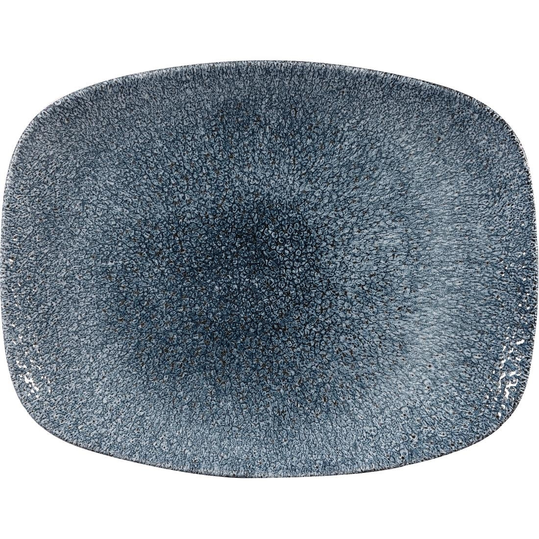 Churchill Studio Prints Raku Rectangular Plates Topaz Blue 261mm (12 Pack)