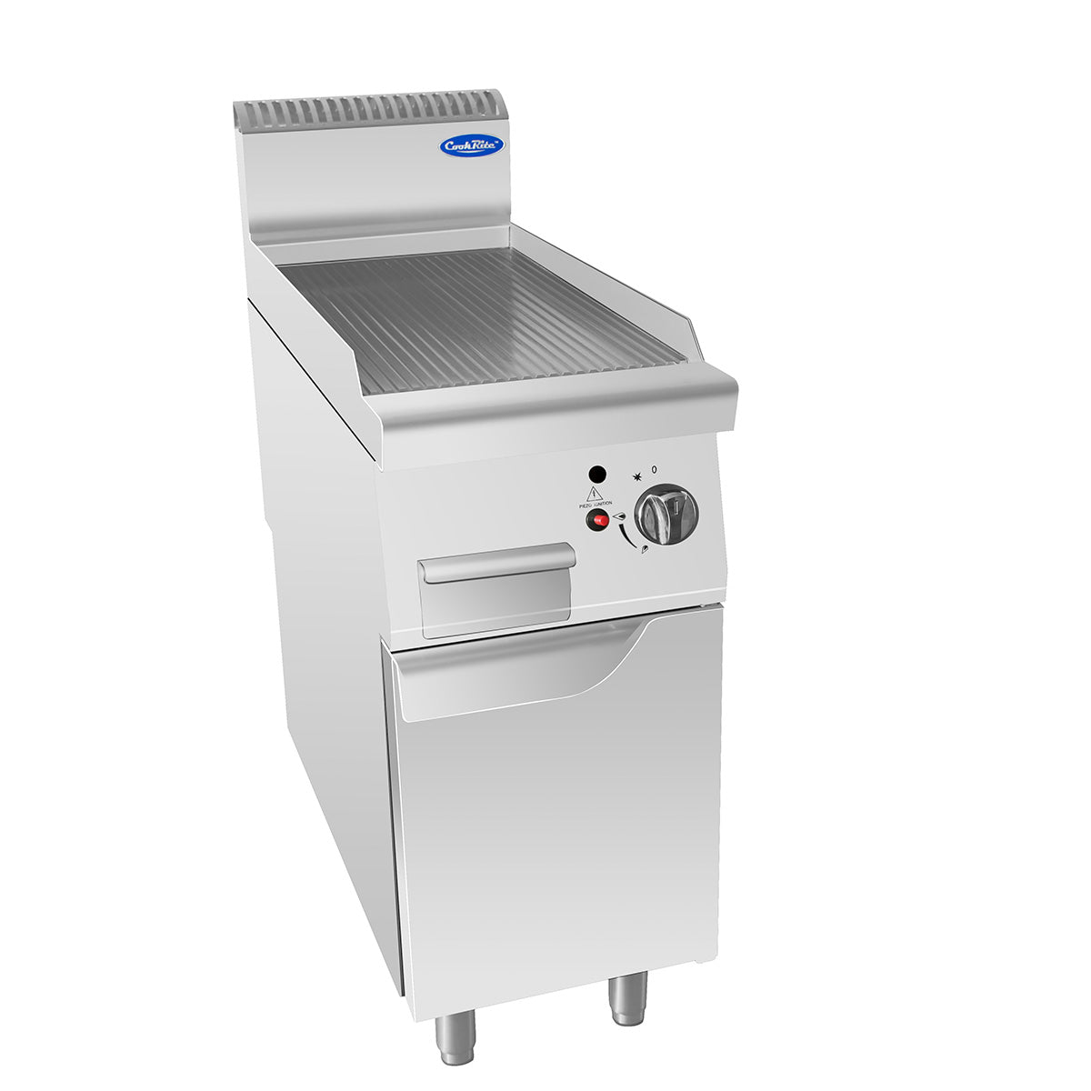 CookRite Ribbed Top Gas Griddle with Single Door Base AT7G4G-F-B