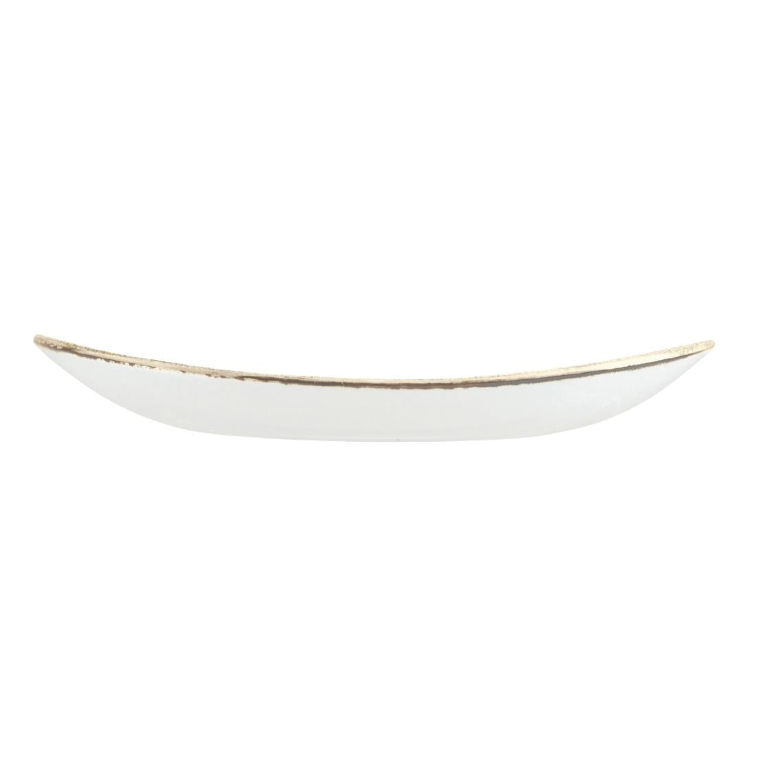 Churchill Studio Prints Homespun Charcoal Black Large Oval Coupe Plates 270 x 299mm (12 Pack)