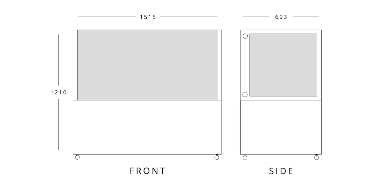 Mobile Display Merchandiser 1515mm Wide
