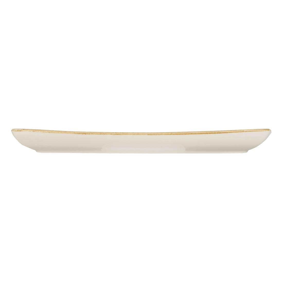 Churchill Stonecast Rectangular Plates Mustard Seed Yellow 295 x 150mm (12 Pack)