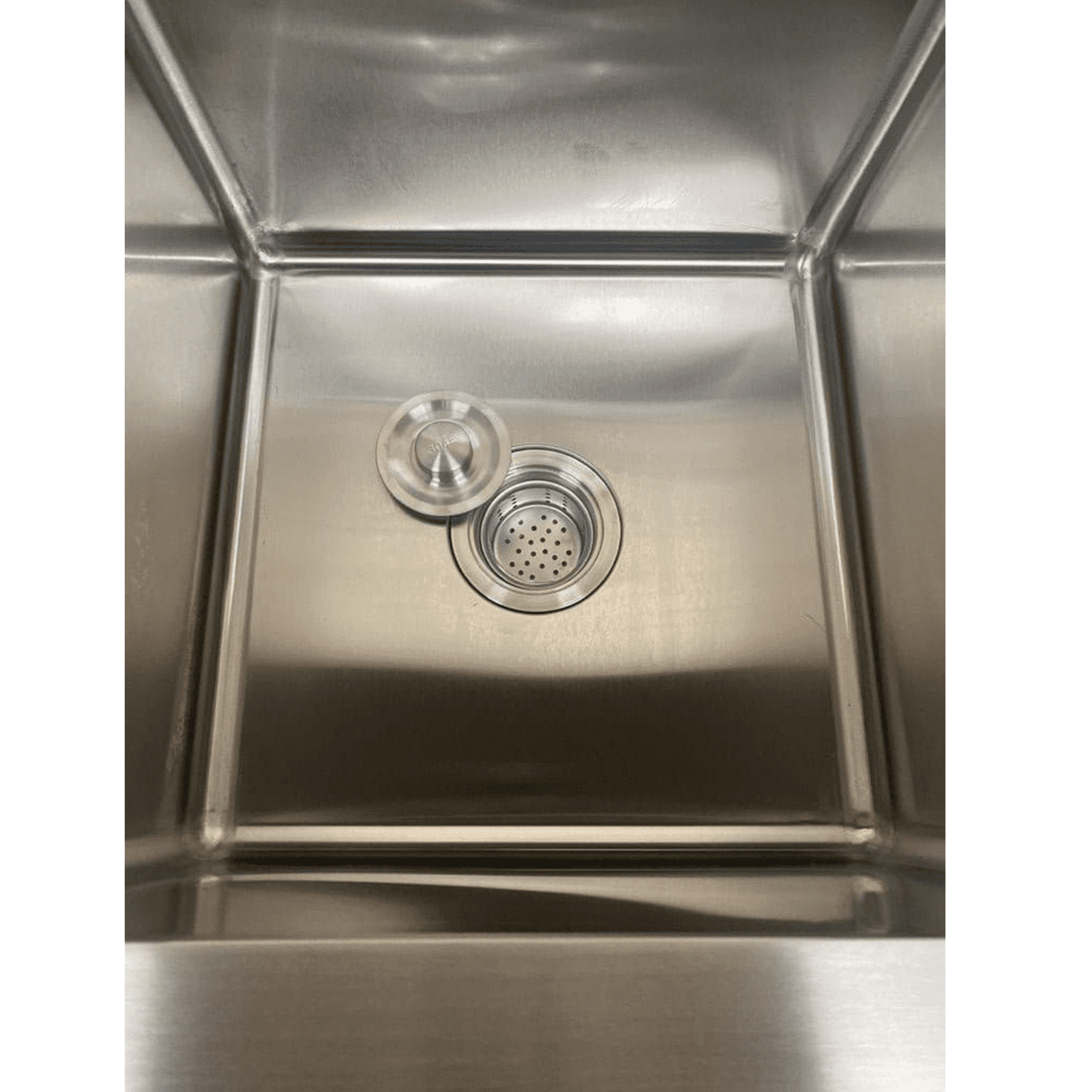 Double Bowl Commercial Sink For Dishwasher- 1800x650x900mm Right/Left Hand Drainer