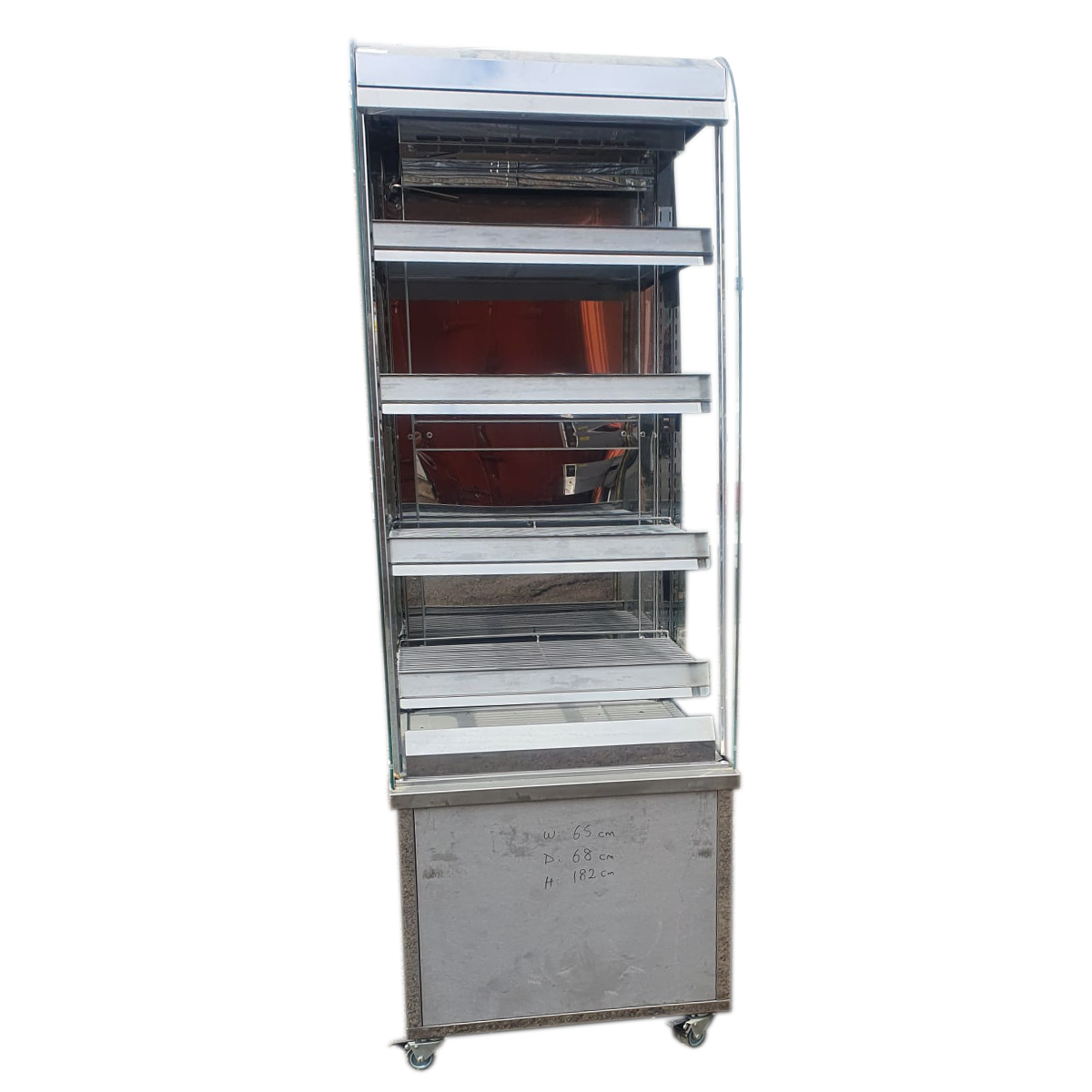 Food Display Multideck with front basket 65x68x182cm - B Grade