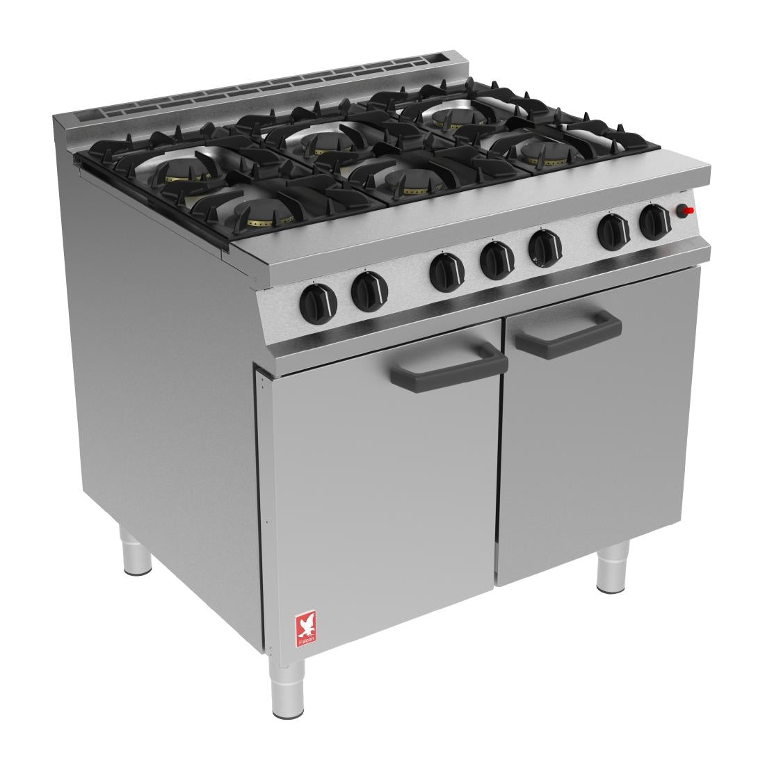 Falcon 6 Burner Dominator Plus Oven Range G3101 Natural Gas with Feet