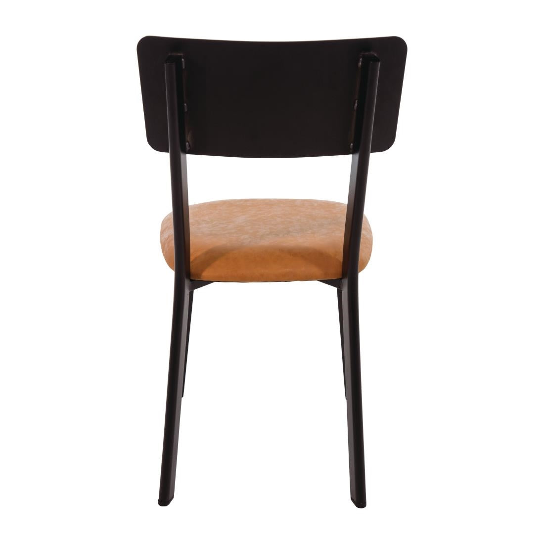 Bolero Metal & PU Side Chairs Vintage Camel (4 Pack)