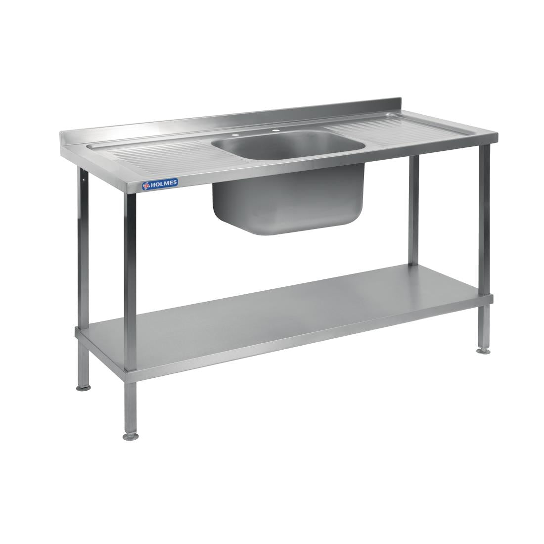 Vogue Stainless Steel Sink Double Drainer 1800mm