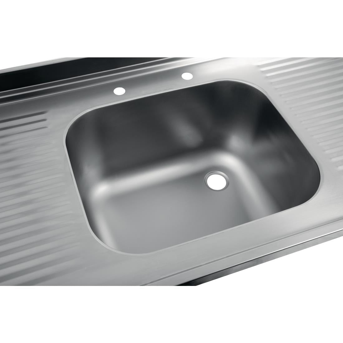 Vogue Stainless Steel Sink Double Drainer 1800mm