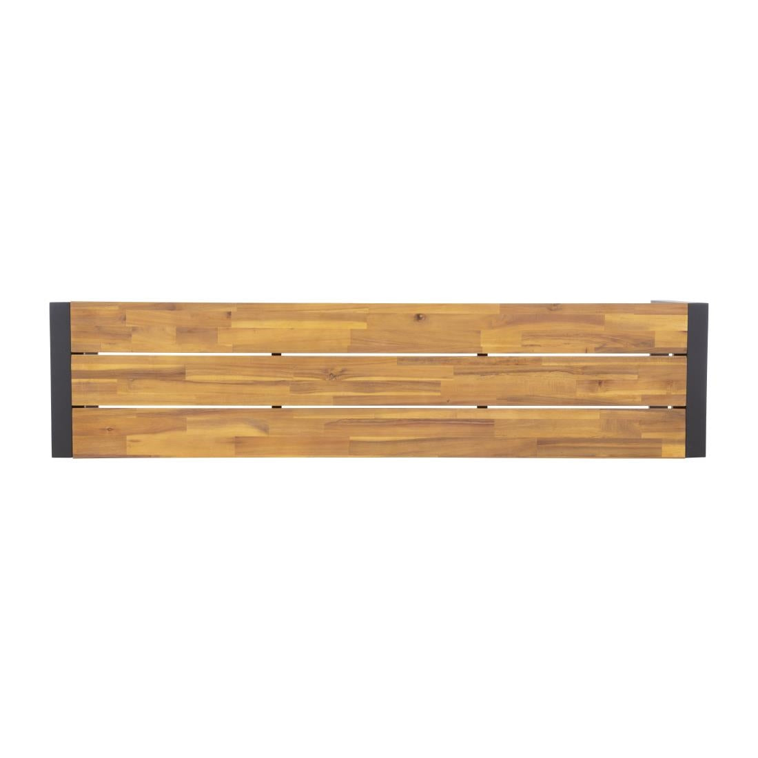 Bolero Acacia Wood and Steel Industrial Benches 1600mm (2 Pack)