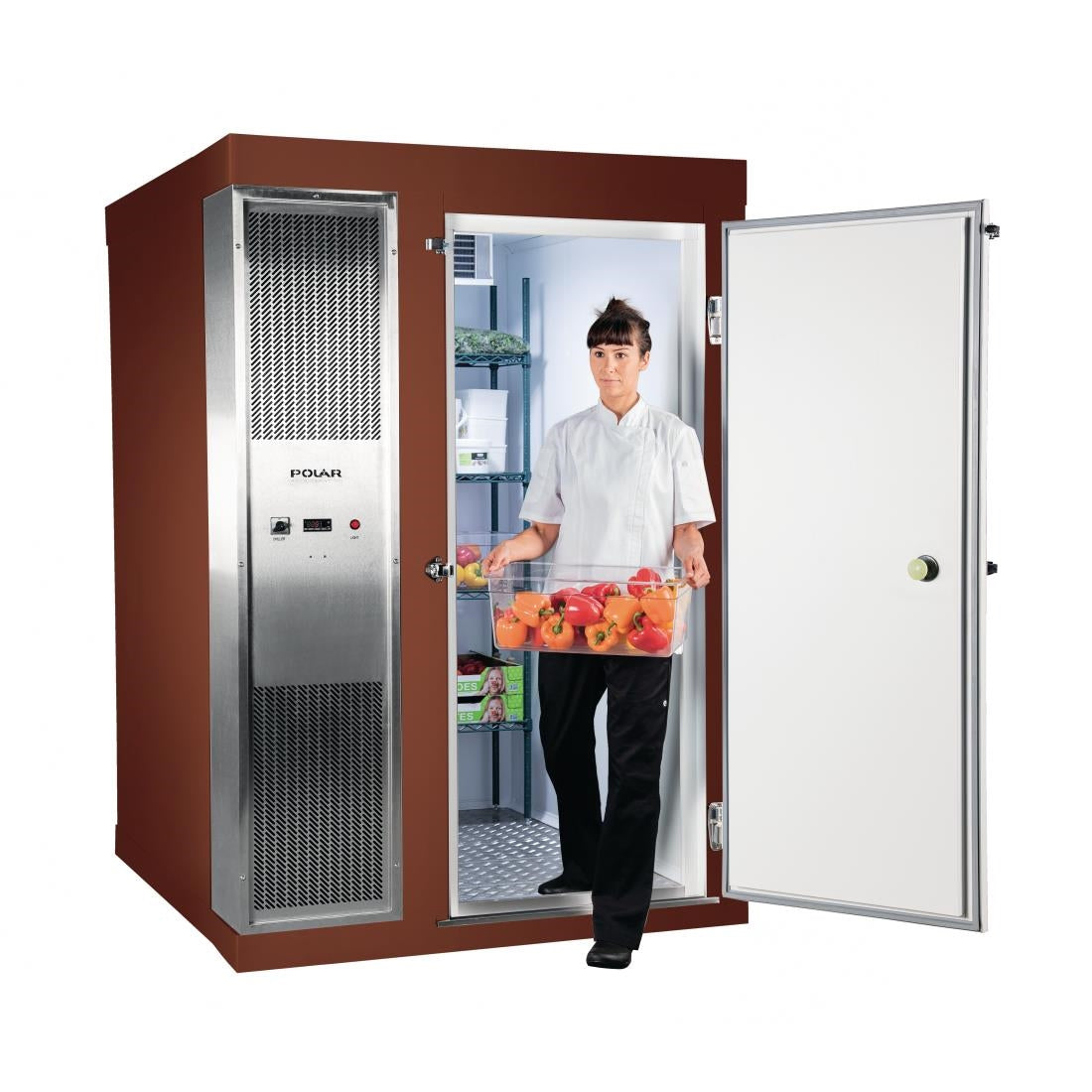 Polar U-Series 1.2 x 1.5m Integral Walk In Freezer Room Brown