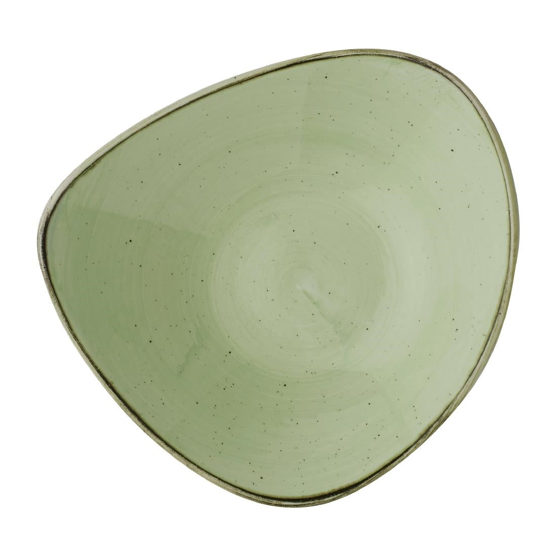 Churchill Stonecast Sage Green Triangle Bowls 235mm (12 Pack)