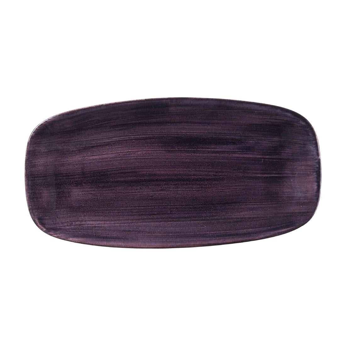 Churchill Stonecast Patina Deep Purple Chefs' Oblong Plates 298mm (12 Pack)