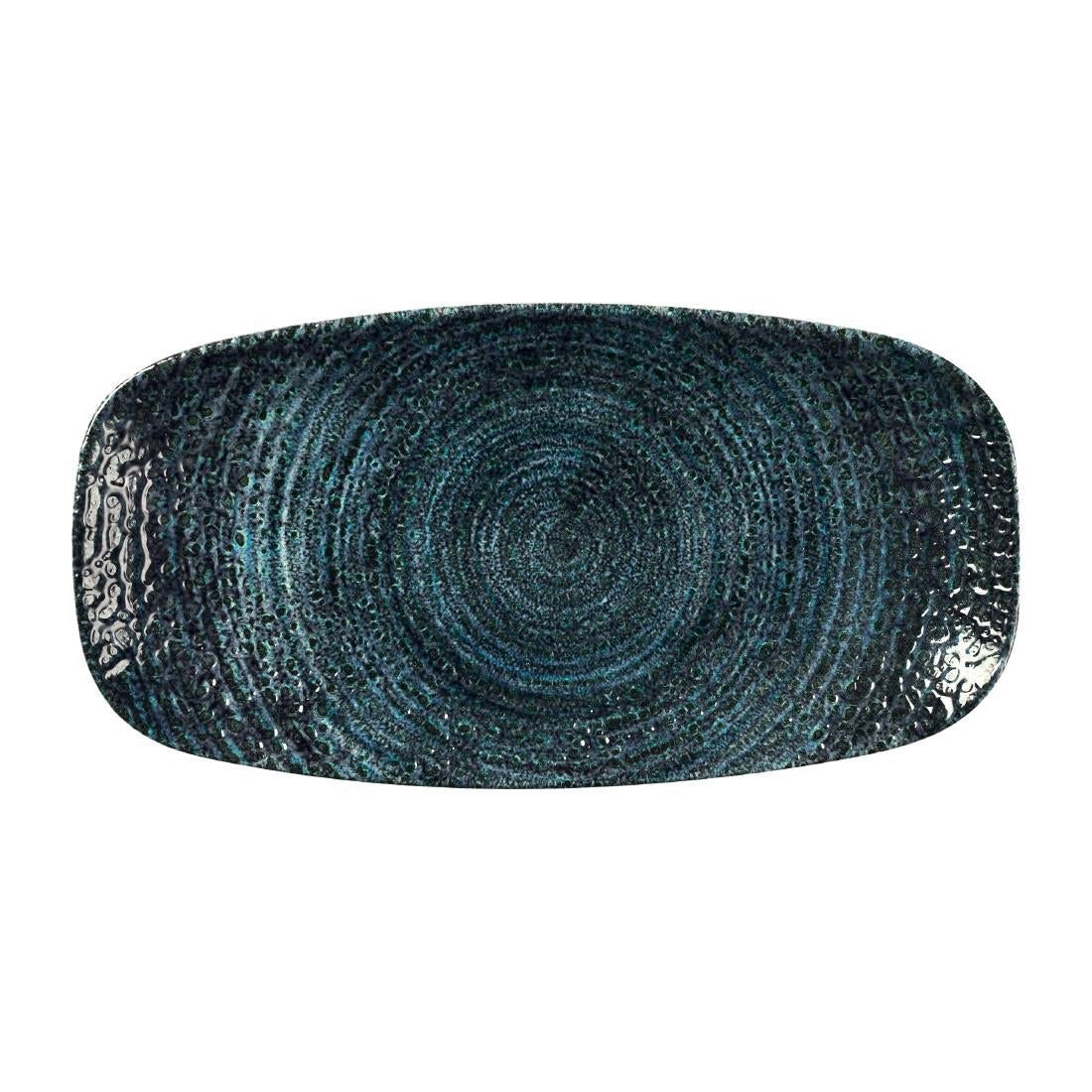 Churchill Homespun Chroma Blue Chefs' Oblong Plates 269mm (12 Pack)