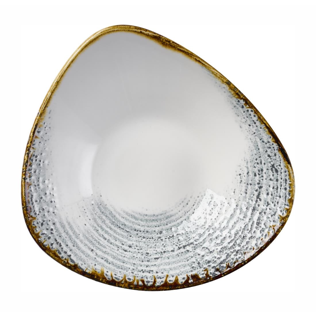 Churchill Homespun Accents Grey Triangle Bowls 235mm (12 Pack)