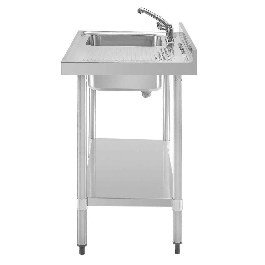 Vogue Single Sink Right Hand Drainer 1200mm