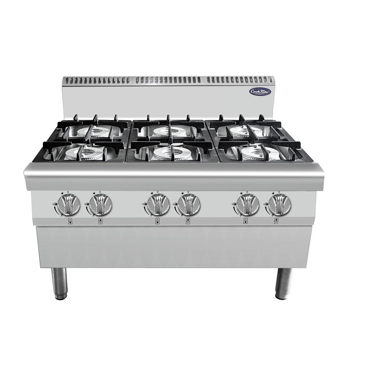CookRite Six Burner Gas Boiling Top AT77G6B-C