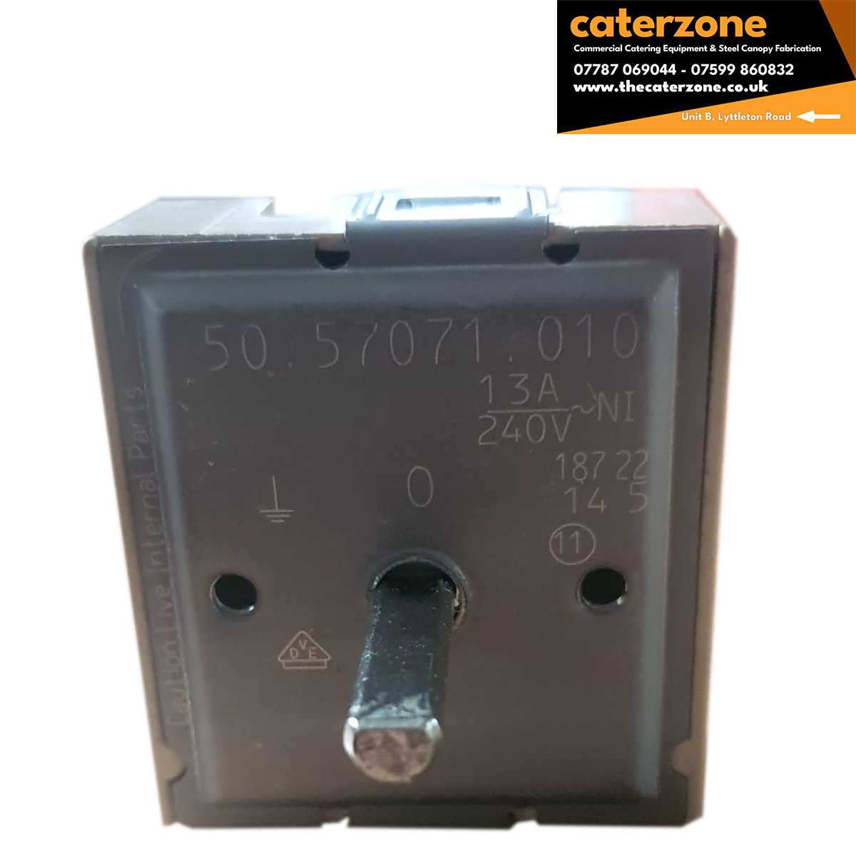 EGO 50.57071.010 Switch Knob Controller for Easy Cut Canmac Electric Doner Machine