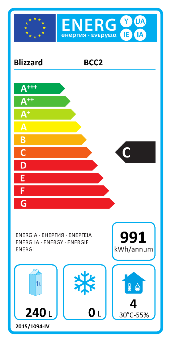 Compact Double Door Counter Refrigerator