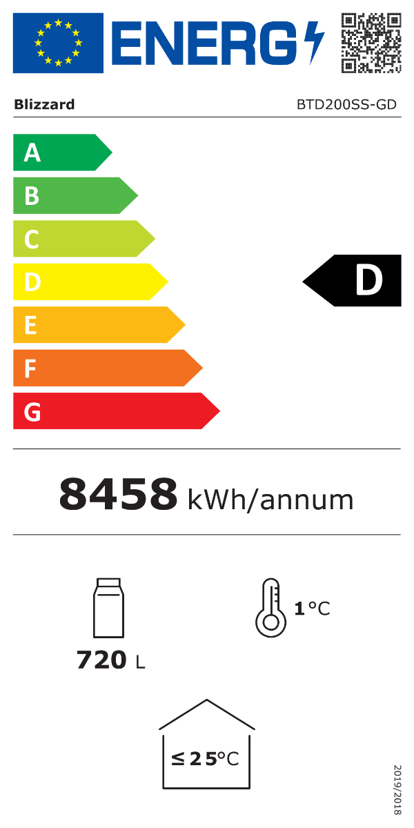 2m Sliding Glass Door Multi Deck Display