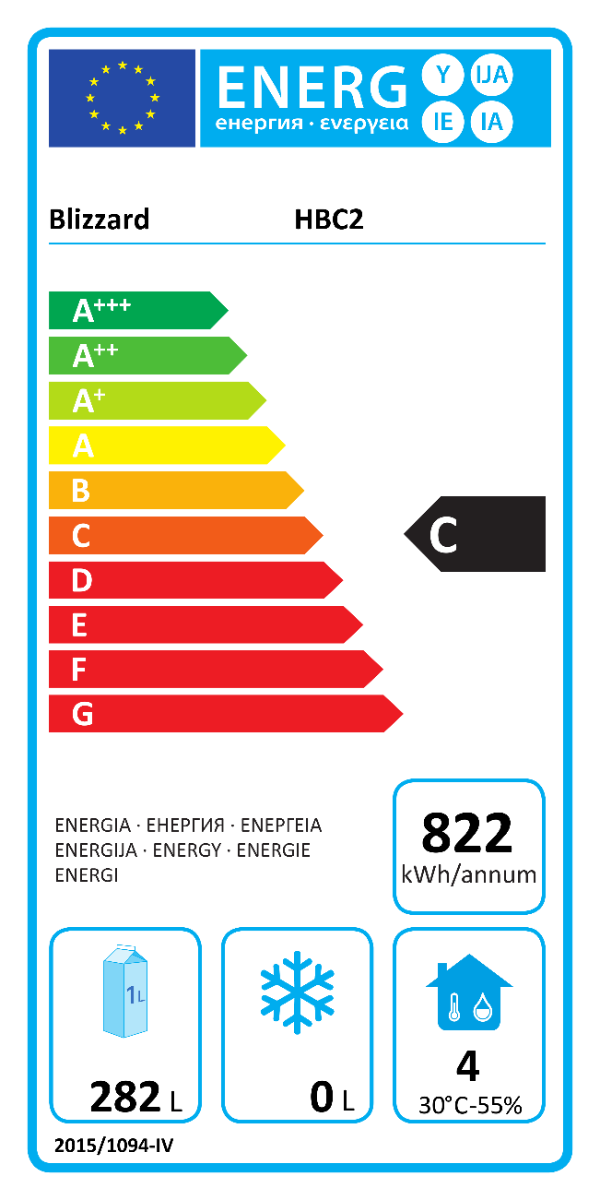 Double Hinged Door Counter Refrigerator With Upstand