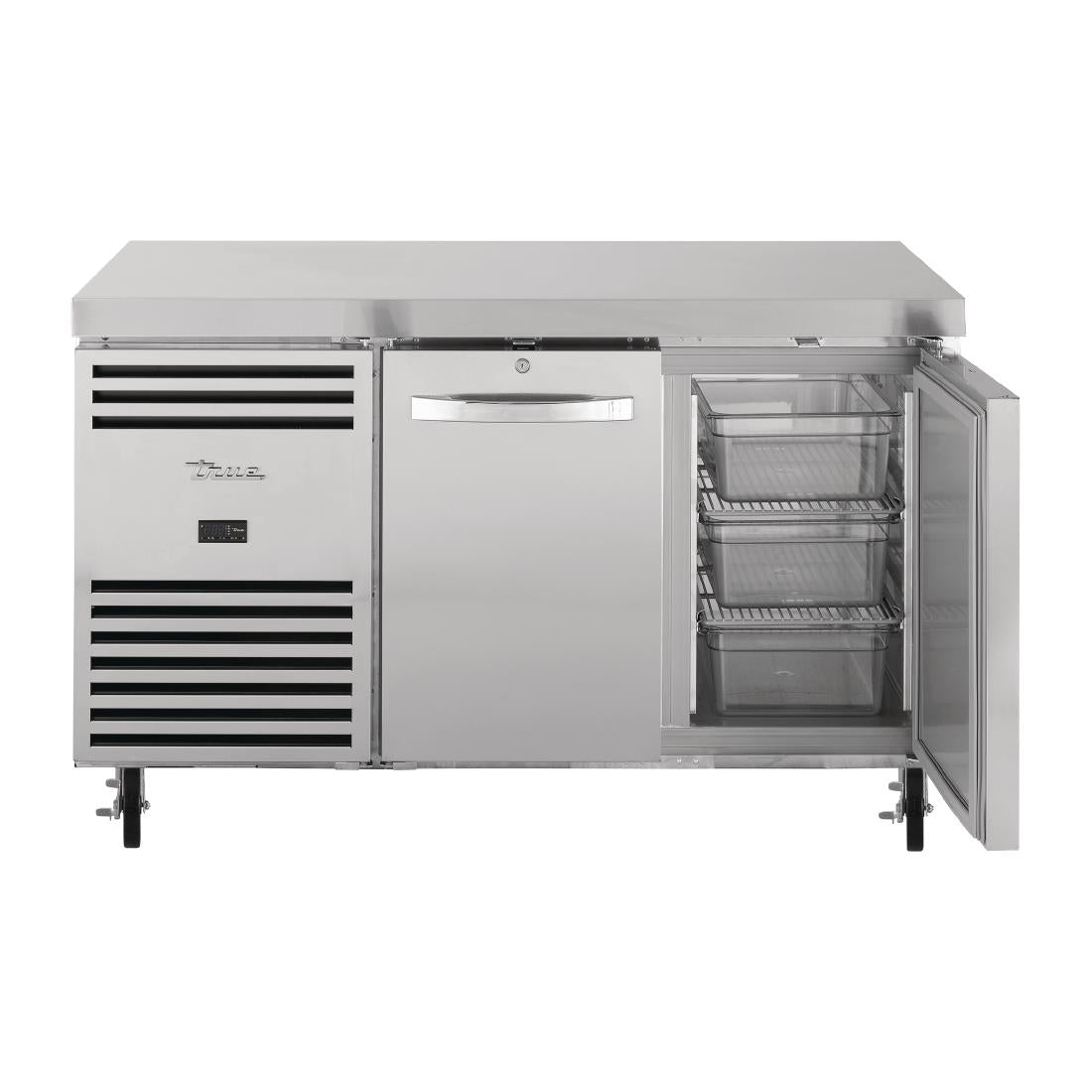 True Double Door 1/1 GN Counter Freezer TCF1/2-CL-SS-DL-DR