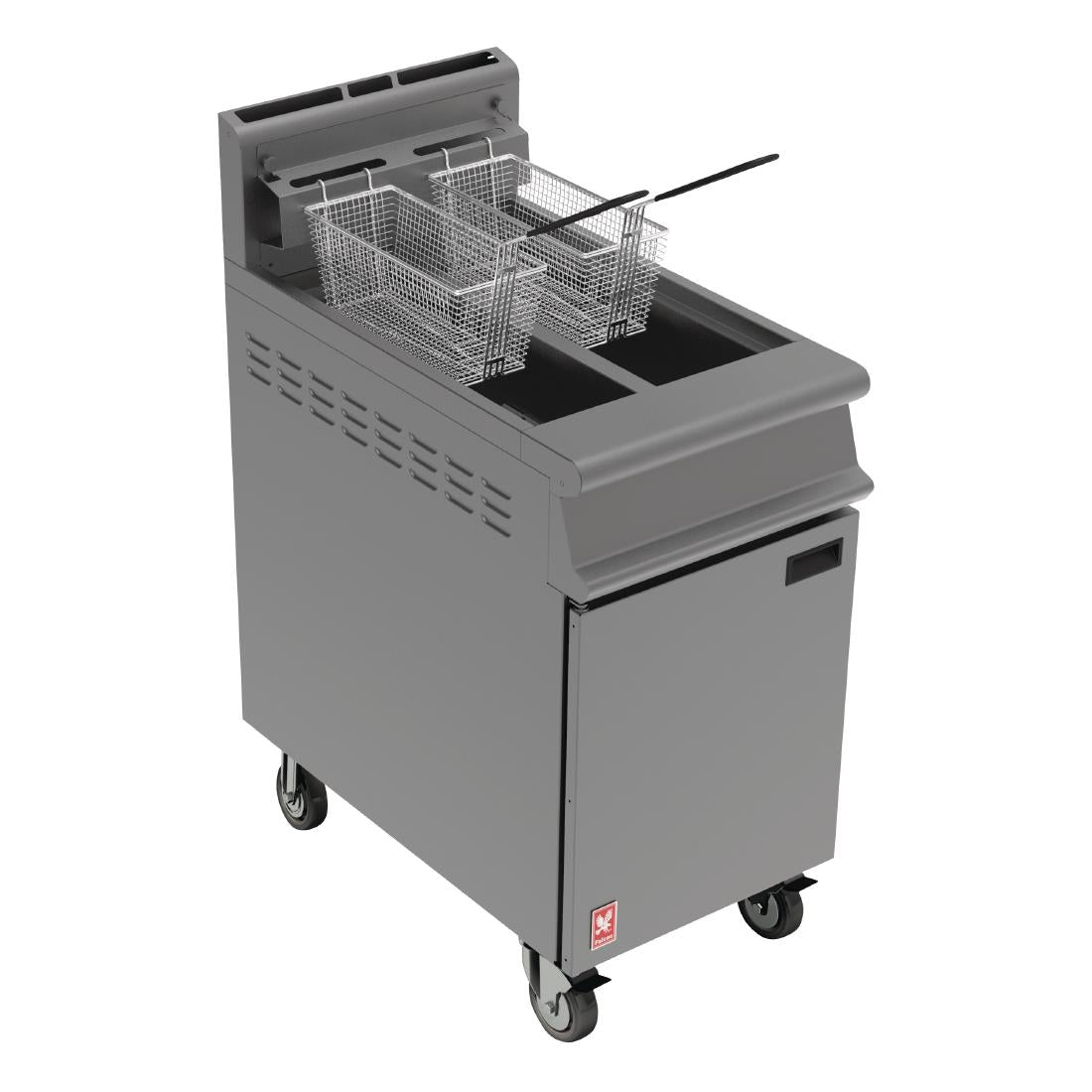 Falcon Dominator Free Standing Natural Gas Fryer on Castors G3845