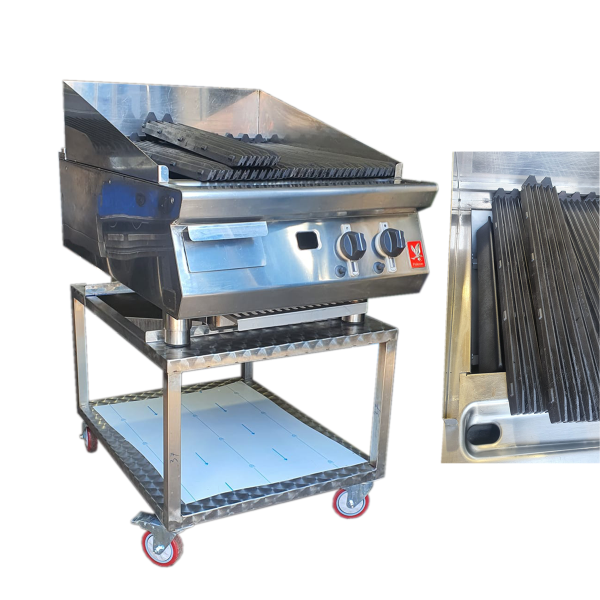 Falcon LPG Gas Radiant Chargrill with Table - Refurbished