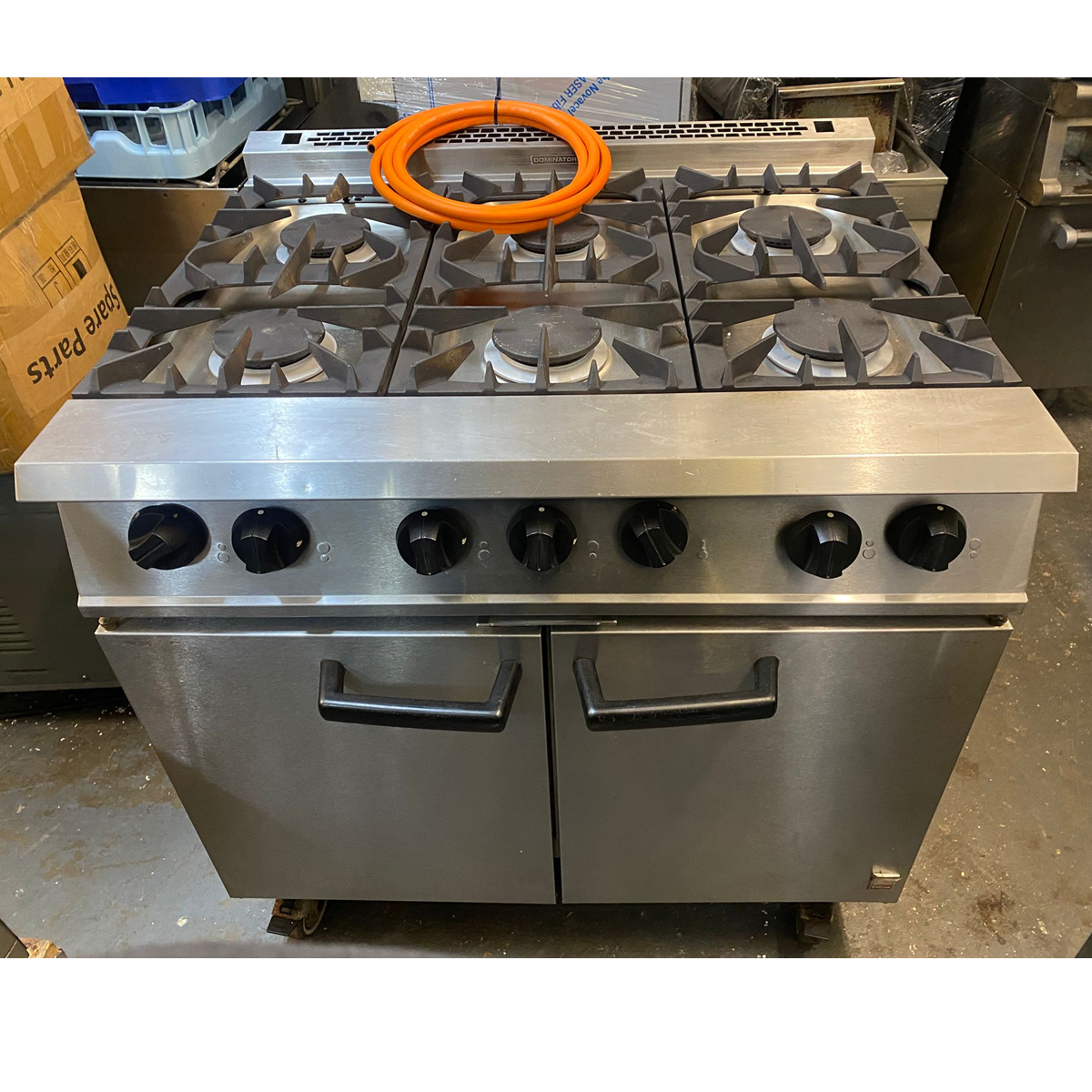 Falcon 6 Burner Range Oven Cooker LPG with wheel - Refurbished