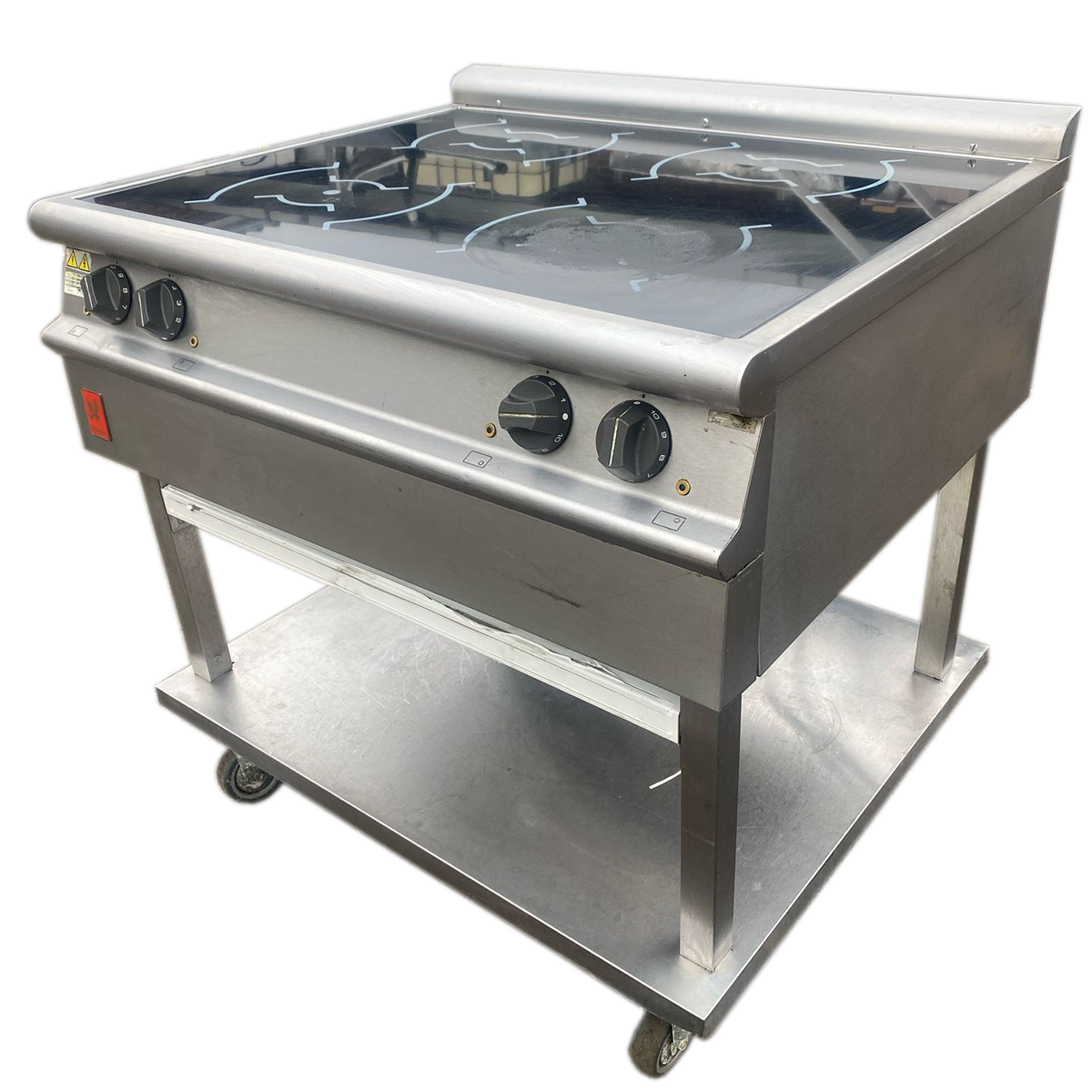 Refurbished Falcon E3903i Induction Boiling Top with Stand | 4-Zone Commercial Cooktop