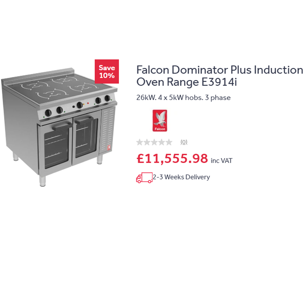 Falcon Dominator Plus Induction Oven Range E3914i - Refurbished