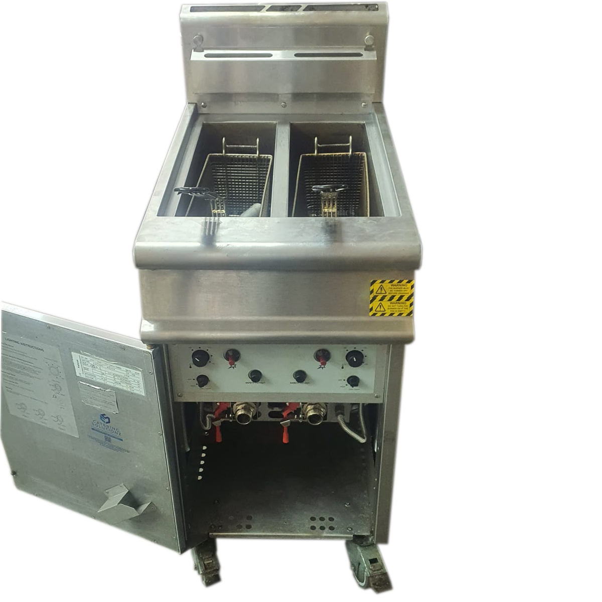 Falcon Dominator Plus G3845/P 2 x 12.8 Ltr Gas Freestanding Twin Tank Fryer - Refurbished