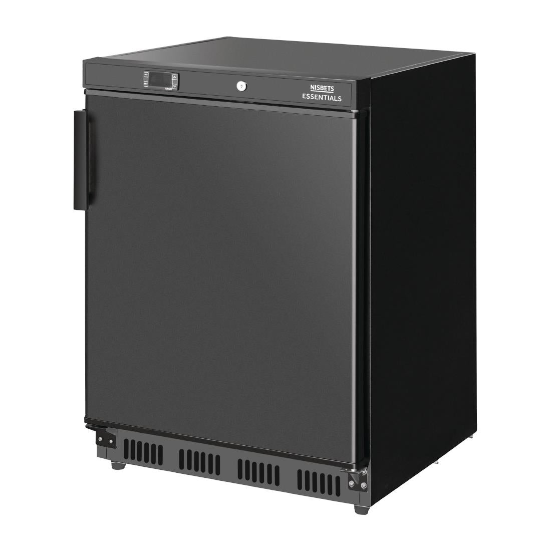 Nisbets Essentials Undercounter Freezer Black - 140Ltr